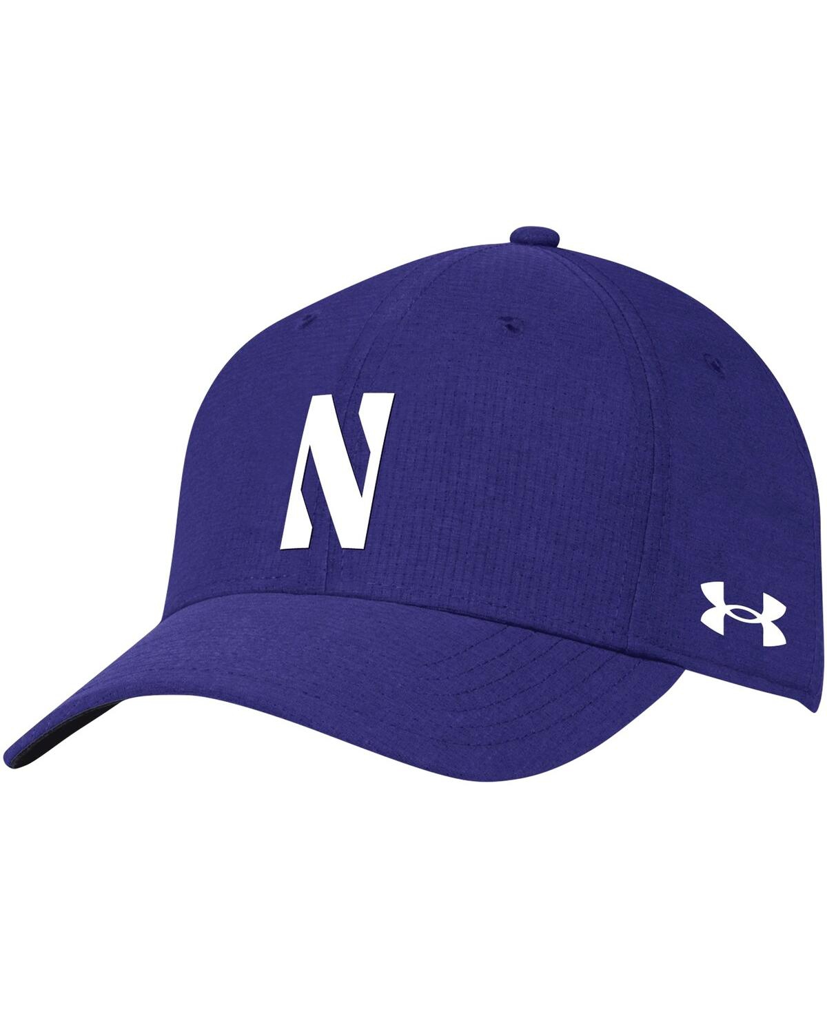 Shop Under Armour Men's  Purple Northwestern Wildcats Iso-chill Blitzing Accent Flex Hat