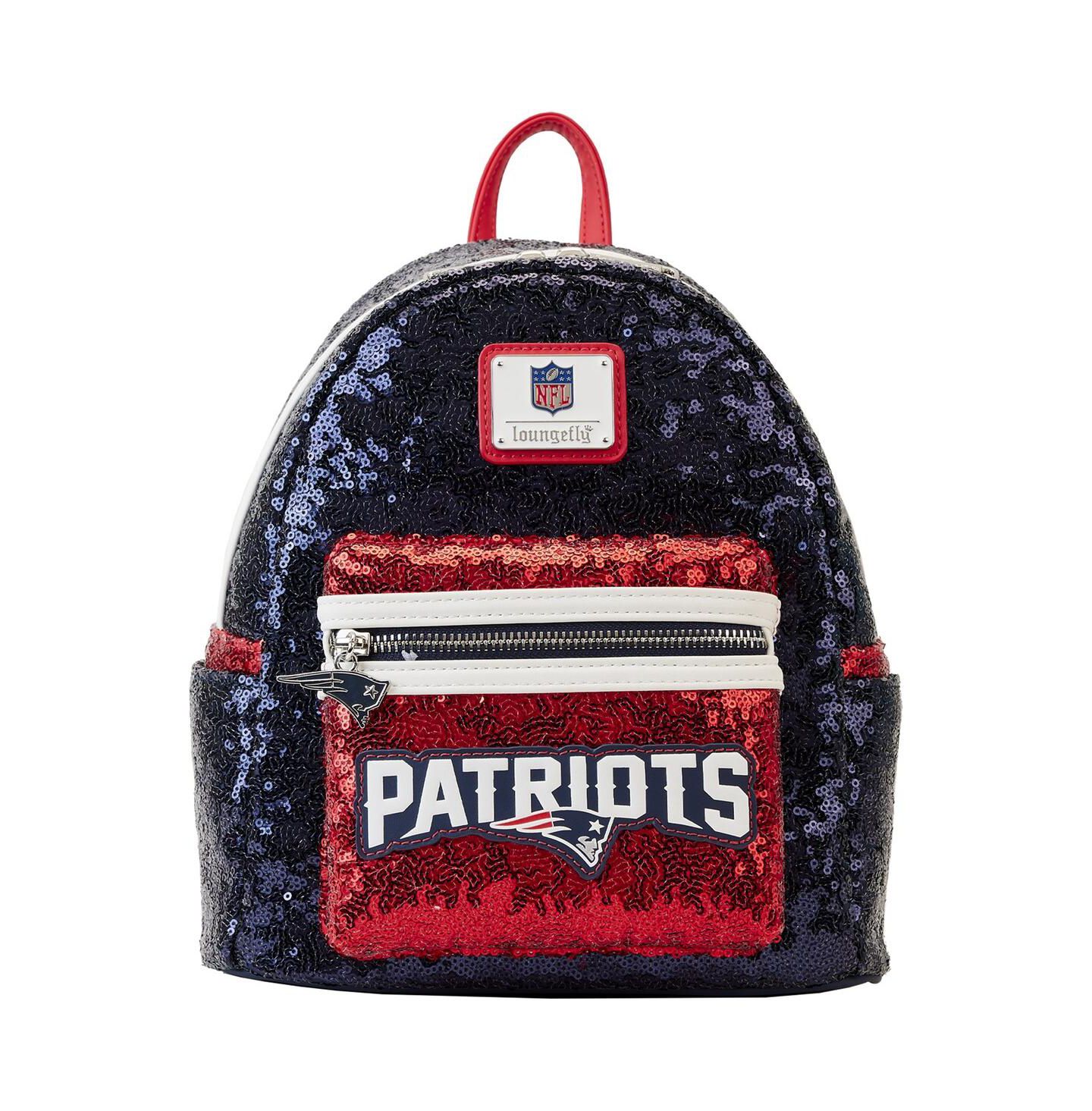 Рюкзак Loungefly and New England Patriots Sequin Mini — фото 1
