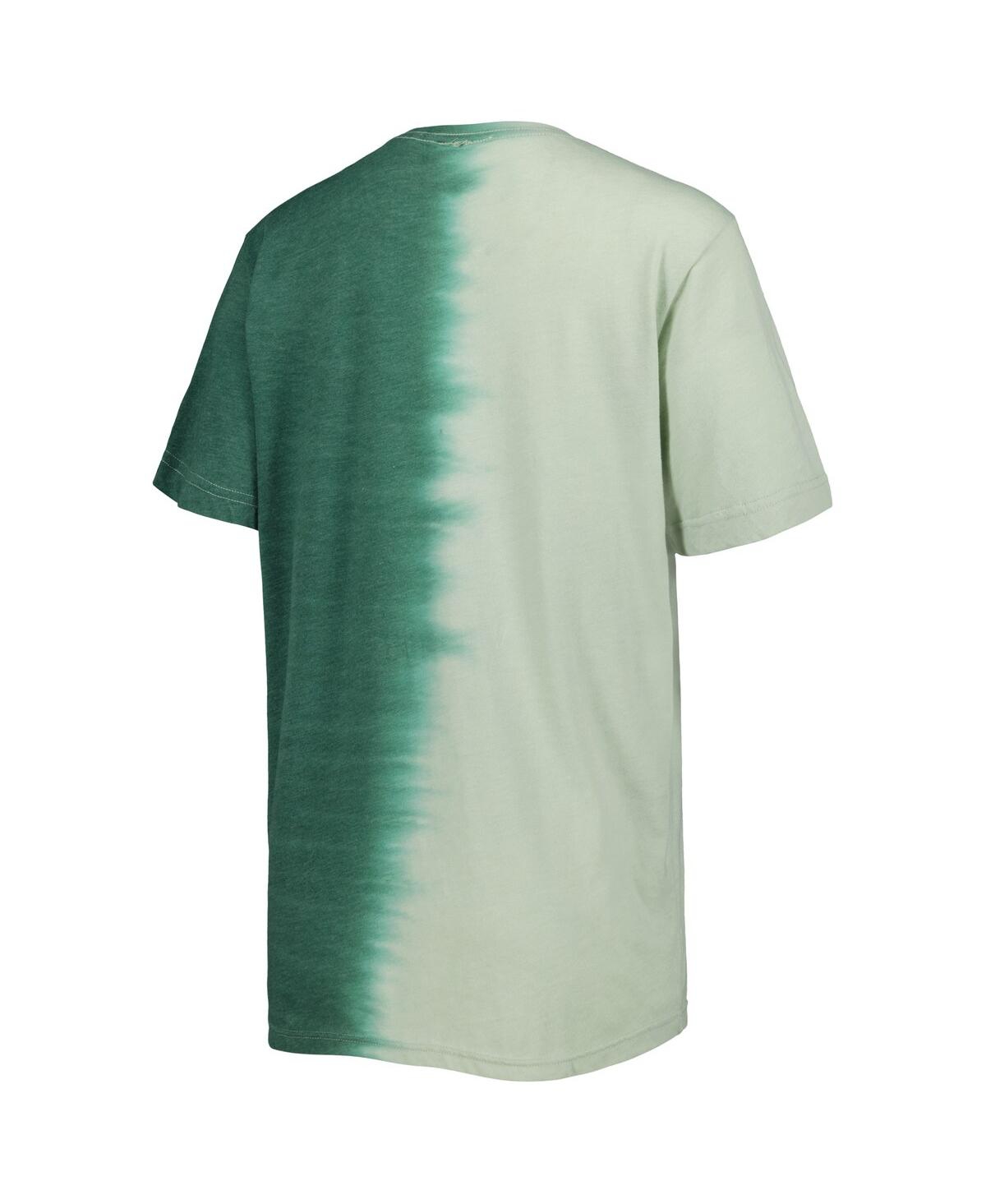 Shop Gameday Couture Women's  Green Distressed Michigan State Spartans Find Your Groove Split-dye T-shirt