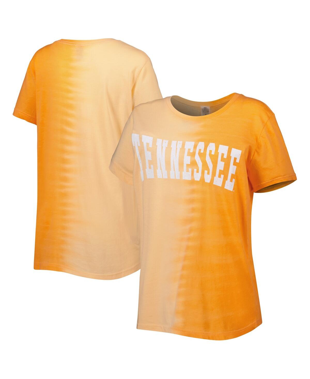 Women's Gameday Couture Tennessee Orange Distressed Tennessee Volunteers Find Your Groove Split-Dye T-shirt - Tennessee Orange