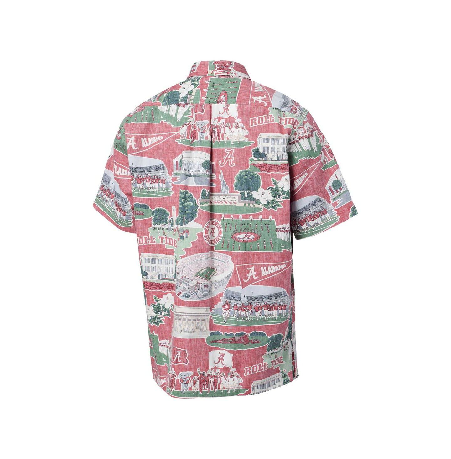 Мужская рубашка Reyn Spooner Crimson Alabama Crimson Tide Scenic Button-Down — фото 5