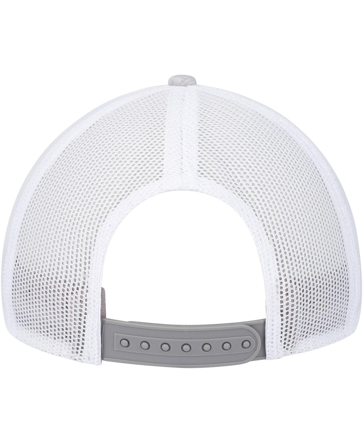 Top Of The World Men's  Gray John Deere Classic Suede Corner Logo Trucker Adjustable Hat In Gray