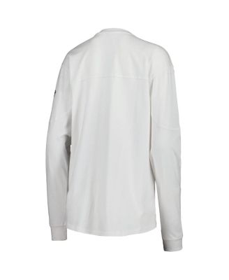 Women's White Northeastern Huskies Edith Long Sleeve T-shirt