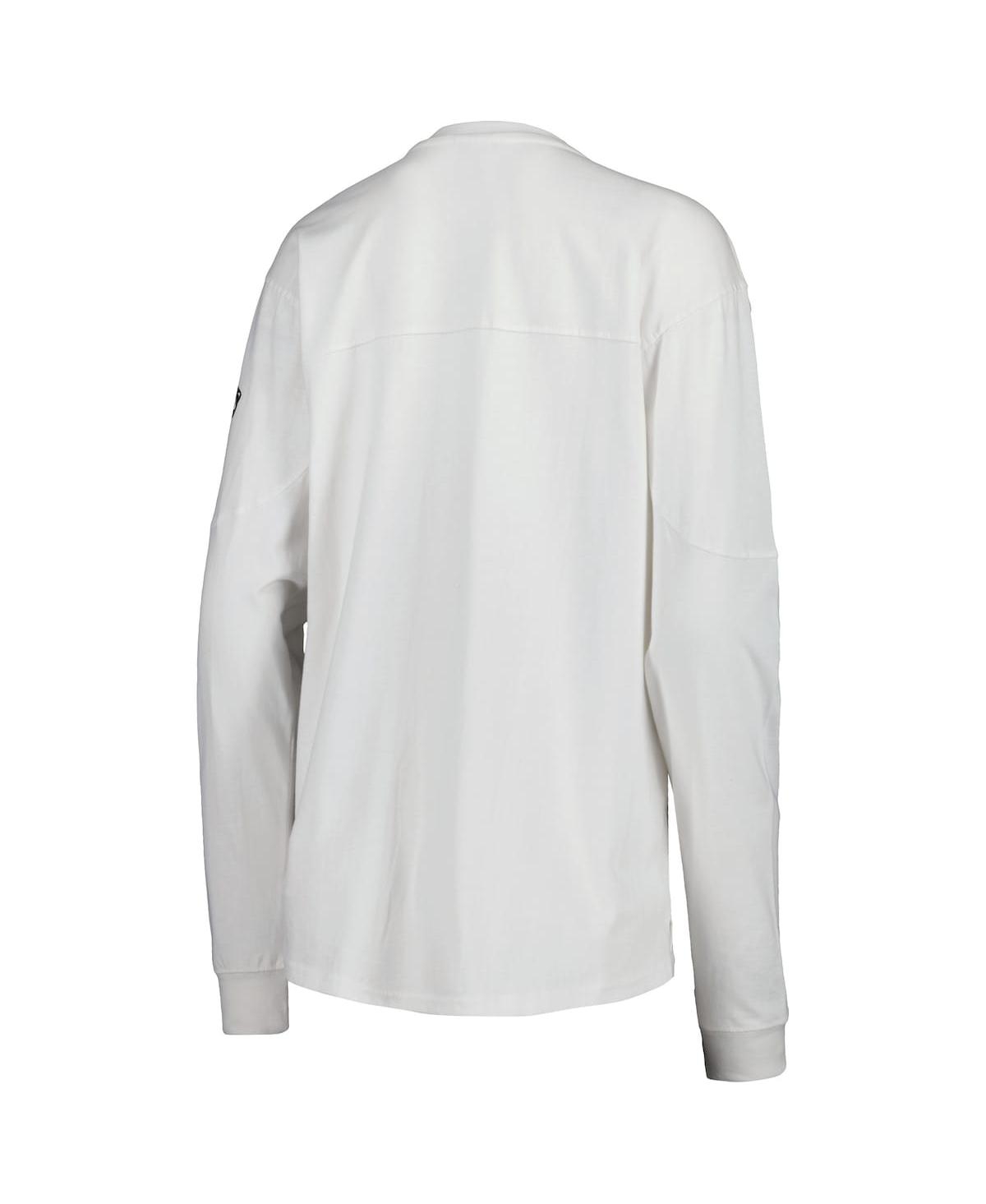 PRESSBOX WOMEN'S PRESSBOX WHITE NORTHEASTERN HUSKIES EDITH LONG SLEEVE T-SHIRT 