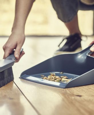 Cleanstore Wall-Mounted Dustpan Brush with Dust-Shield Storage