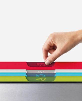 Folio Icon Steel 4-Piece Chopping Board Set with Stainless-Steel Storage Case