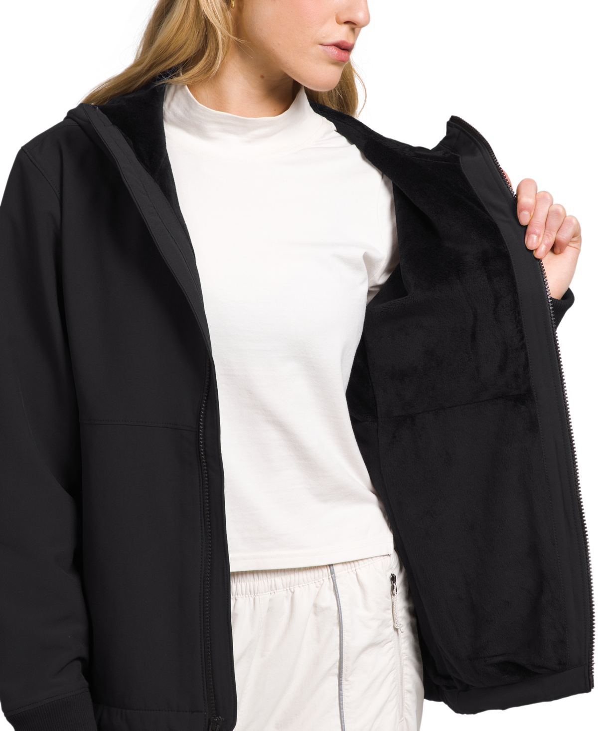 The North Face Women's Shelbe Raschel Zip-Front Fleece-Lined Hoodie, Xs - 3XL