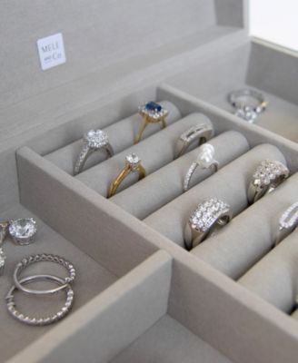 Maxine Mirror Glass Jewelry Box