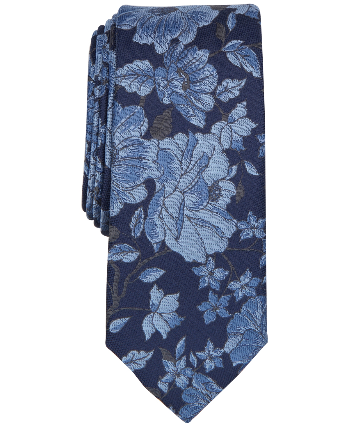Men's Darlington Floral Tie, Created for Macy's - Burgundy