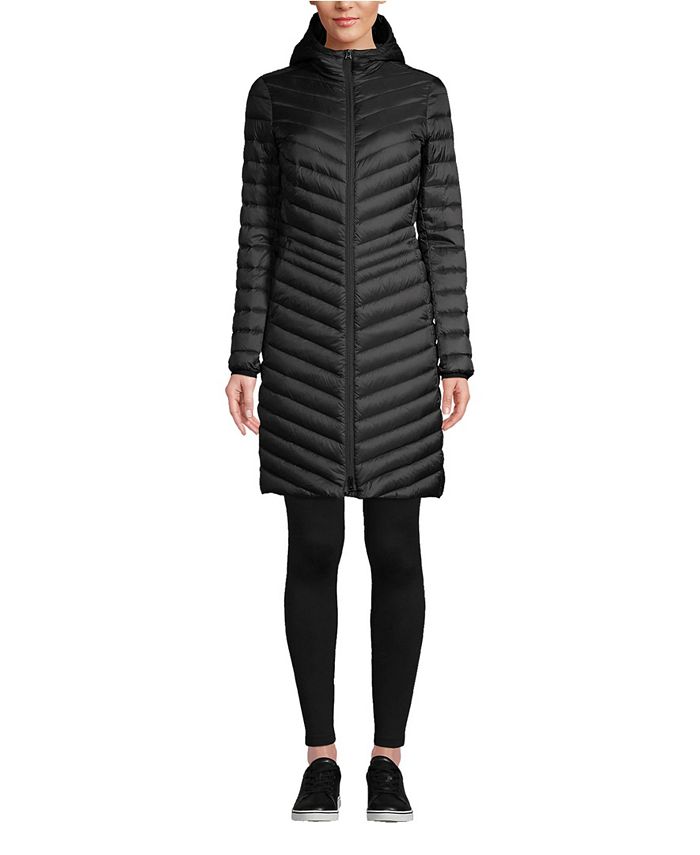 Lands' End Women's Petite Ultralight Packable Down Coat Macy's