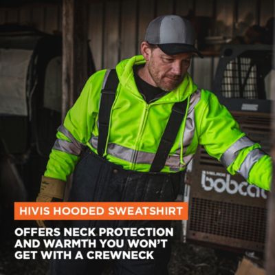 Big & Tall Hi Vis Fleece Hooded Sweatshirt