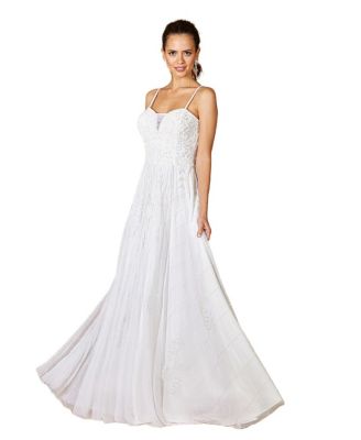 Lara Greenley Sleeveless Beaded Wedding Dress - OUTLET main image 1