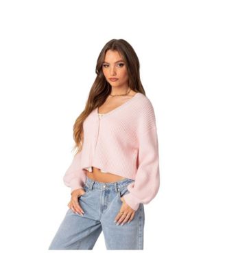 Women's Sabrina Chunky Knit Cropped Cardigan