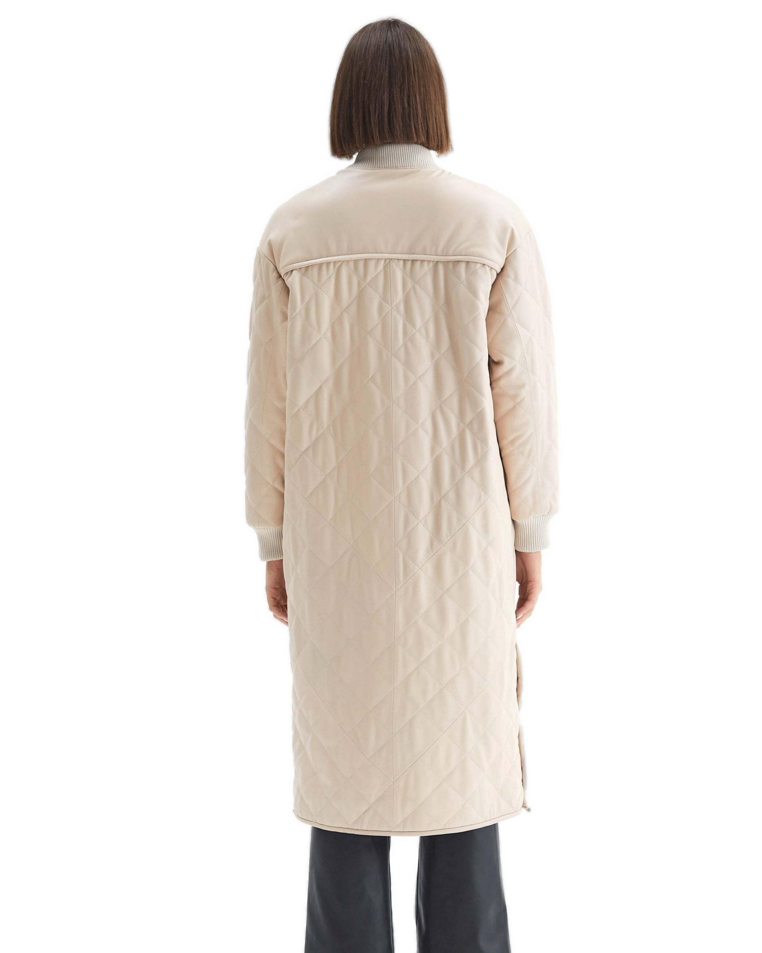 Women's Genuine Leather Trench Coat