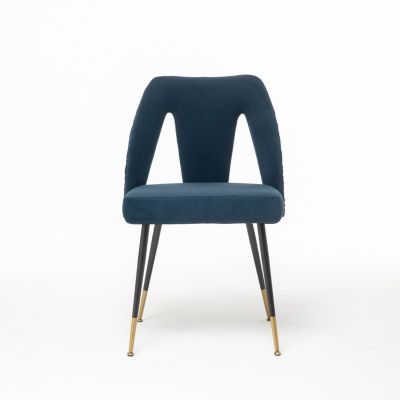 Akoya Velvet Dining Chair with Nailheads
