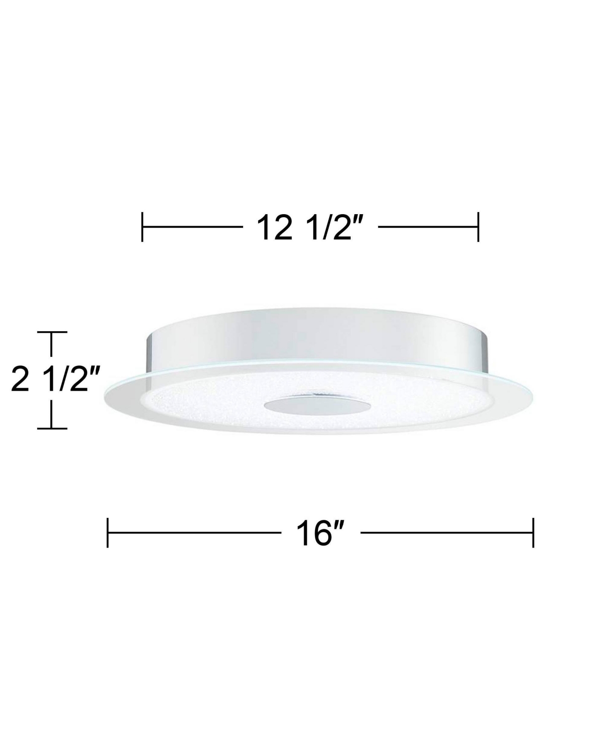 Possini Euro Design Modern Ceiling Light Flush Mount Fixture Led Wide Chrome Crystal Sand Clear Acrylic for Bedroom Kitchen Living Room Family Hal