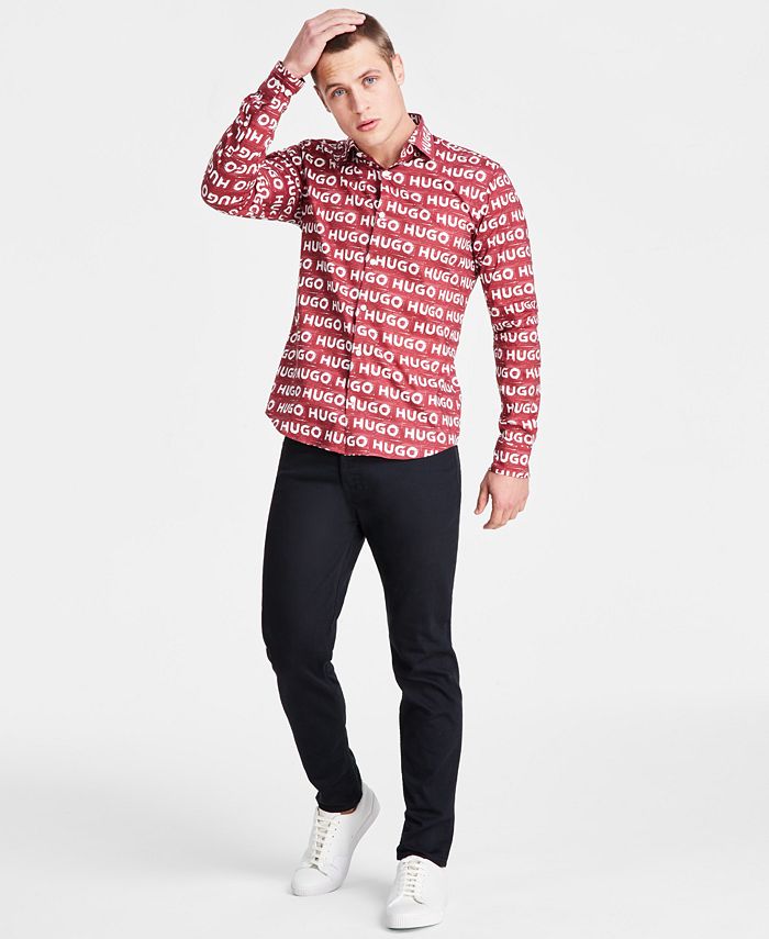 Hugo boss gingham shirt online