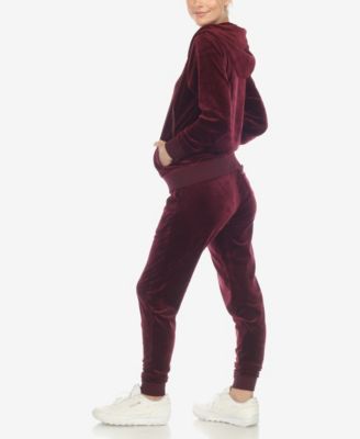 Women's Velour Tracksuit Loungewear 2-Piece Set