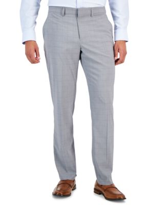 Perry Ellis Portfolio - Men's Slim-Fit Stretch Check Dress Pants
