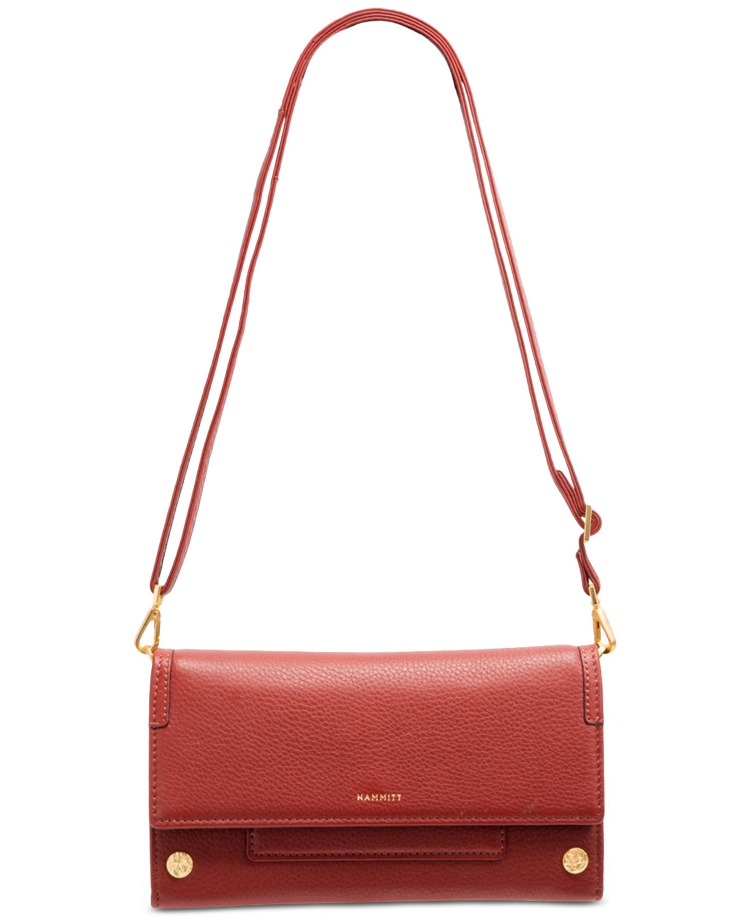 AJ Mini Leather Crossbody Clutch