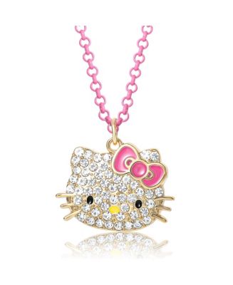 Hello Kitty Sanrio Girls Pave Fashion Jewelry Necklace 16 3 Necklace Officially Licensed Authentic Macy s