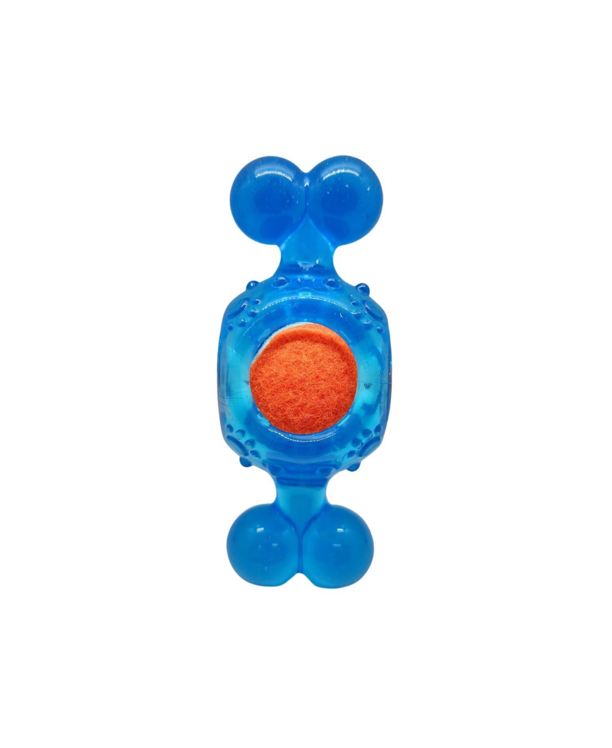 Candy-Inspired Tpr Squeaky Tennis Ball Dog Toy - Blue
