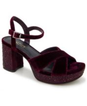 Burgundy sales pumps macys