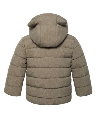 Baby Boys Fleece Hooded Puffer Jacket