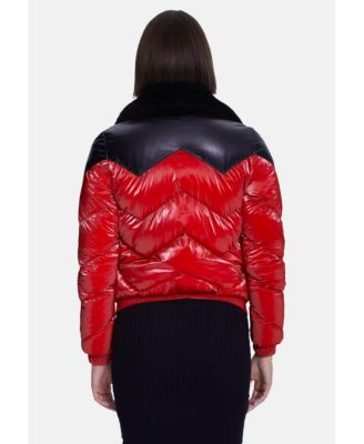 Women's Fashion Jacket, Nappa Red
