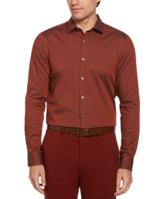 Perry Ellis - Men's Spill-Resistant Long-Sleeve Shirt
