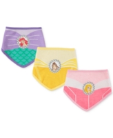 Happy Threads Baby Girls Disney Princess Bandana Bibs, Pack of 3 - Multi