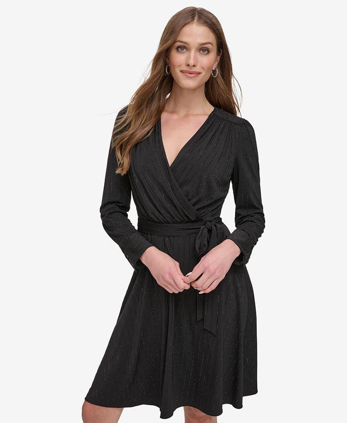 Dkny black store dress macys