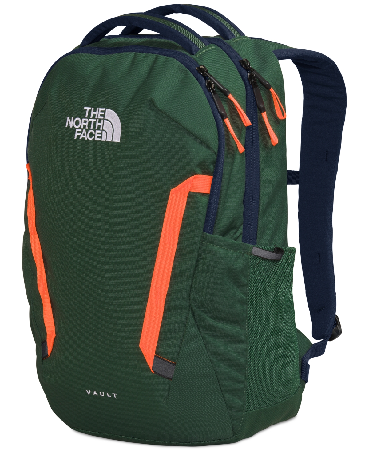 The North Face Men's Vault Backpack In Pine Needle,summit Navy,power Orange