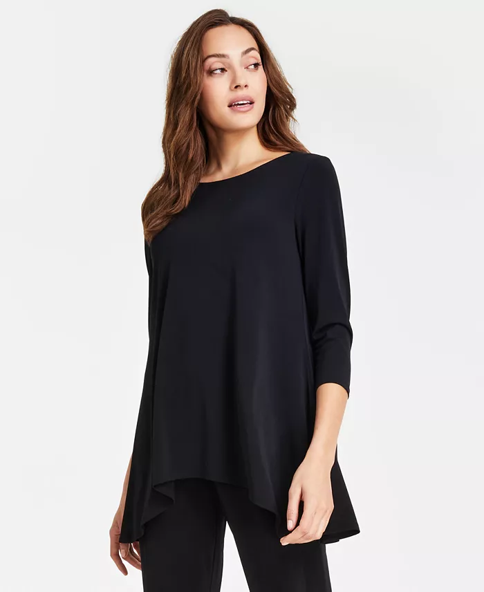 Women's 3/4-Sleeve Knit Top, Regular & Petites
