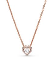 Macy's rose gold heart necklace new arrivals