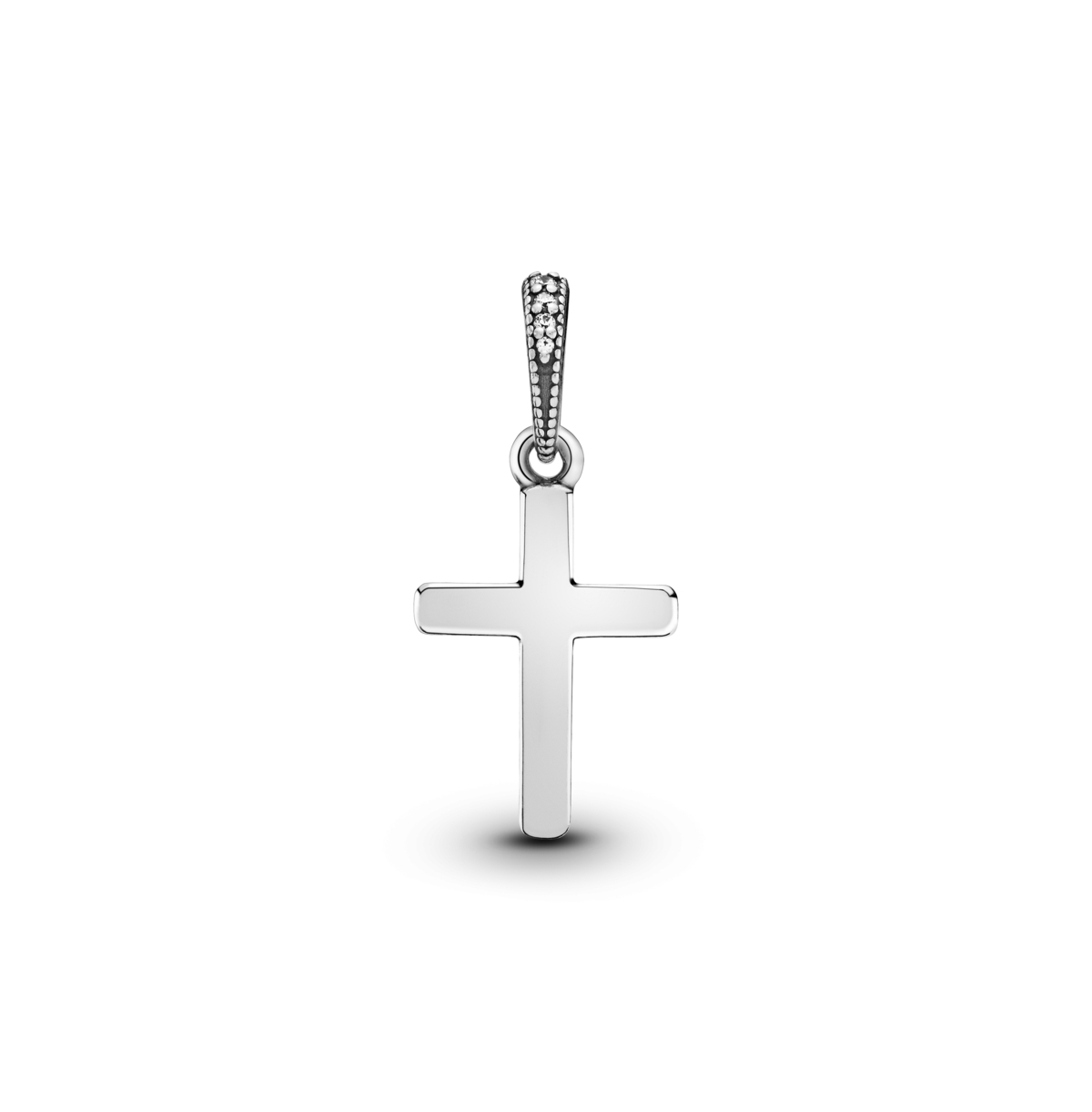 Pandora Sparkling Cubic Zirconia Cross Pendant In Silver