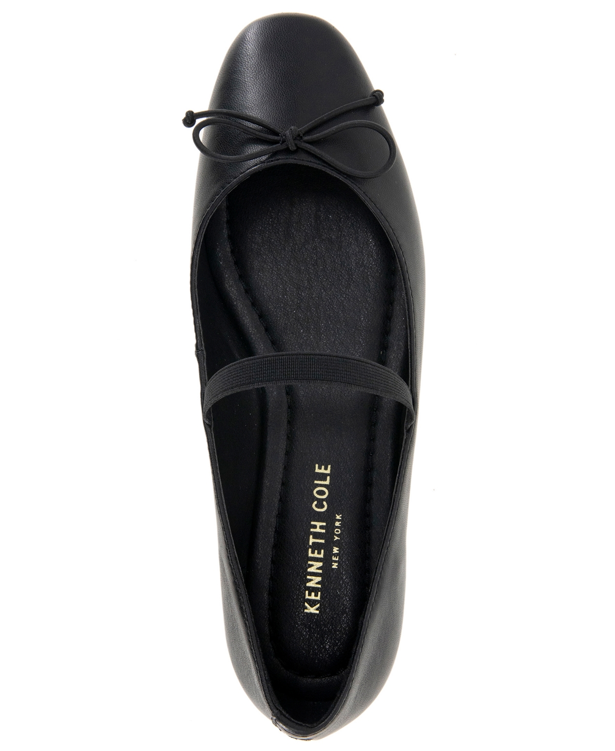 Kenneth Cole New York Myra Womens Slip On Flat Ballet Flats In Soft Gold Leather