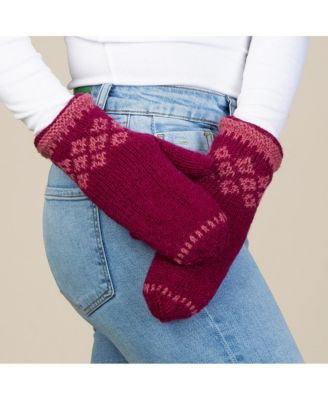 WOMEN S ARTISAN HAND-KNIT VAIL WINTER WOOL MITTEN