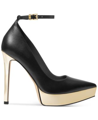 Michael Kors Women's Xenia Ankle-Strap Platform Pumps - Macy's