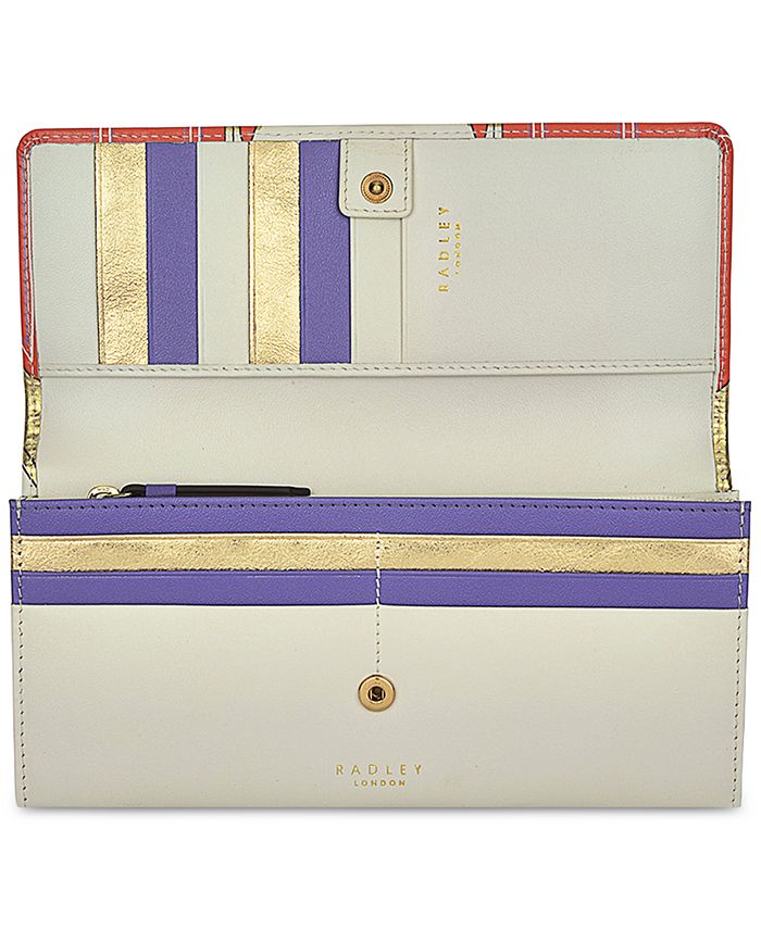 Radley London Party Pals Large Flapover Leather Wallet Macy's
