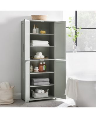 Furniture Savannah 28" Medium-Density Fiberboard (MDF) Tall Kitchen Storage Pantry