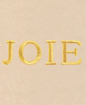 Christmas Mistletoe Paix Joie Embroidered Luxury 100% Turkish Cotton Hand Towels, 2 Piece Set