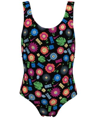 Nike Big Girls Garden Party U Back One Piece Swimsuit Macy s