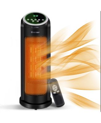 Costway LED Portable Oscillating PTC Ceramic Space Heater - Macy's