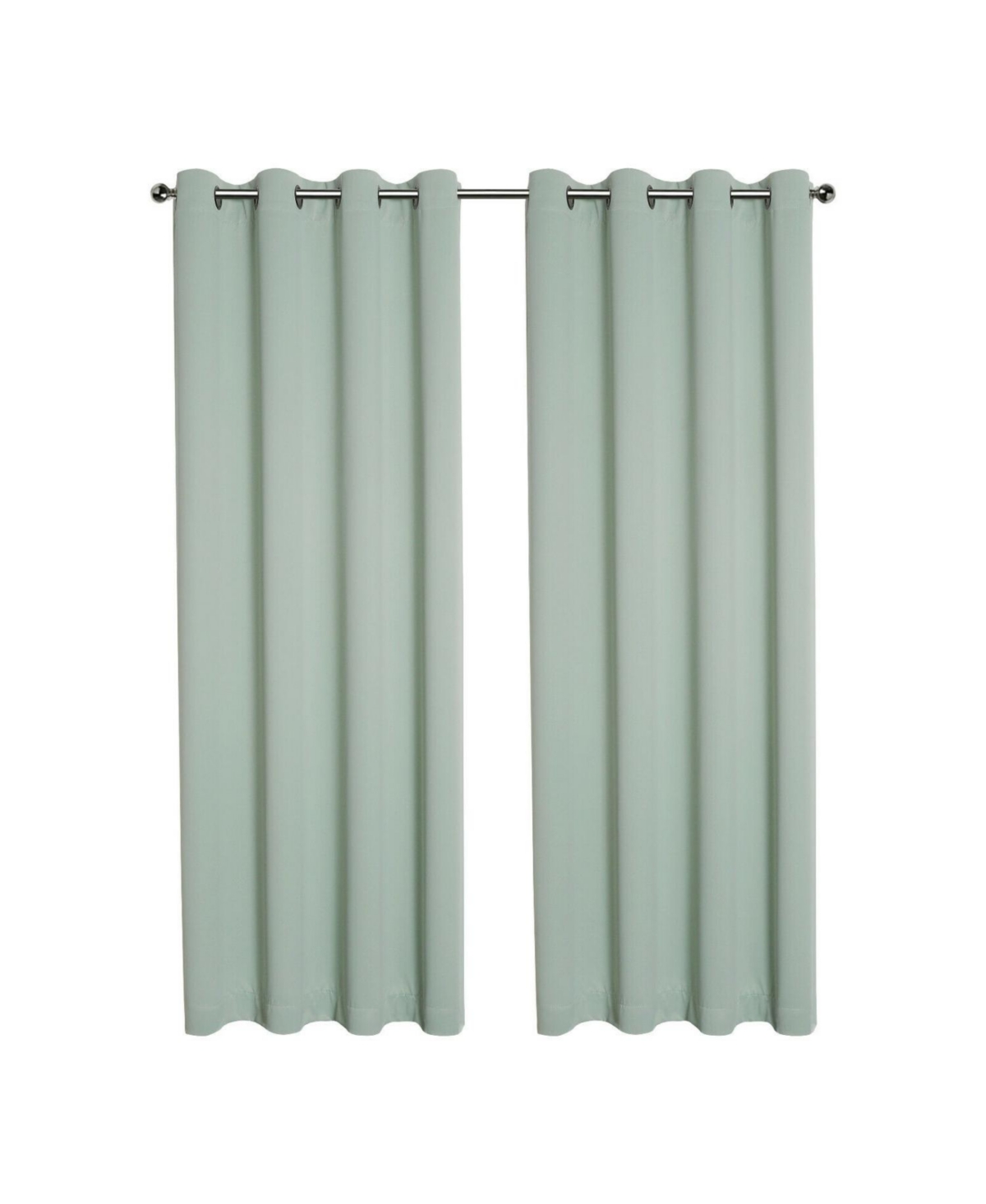 Hotel Living 2 Pack 100% Blackout Grommet Top Sage Green Curtain Panels - Sage green
