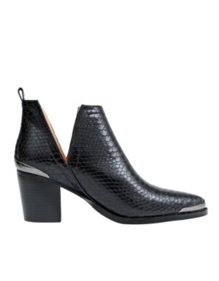 Austin Croc Embossed Ankle Boot