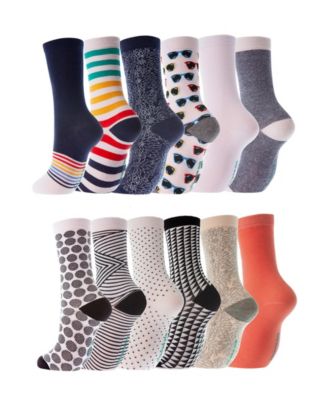 Women's Dress Crew Socks 12 Pack