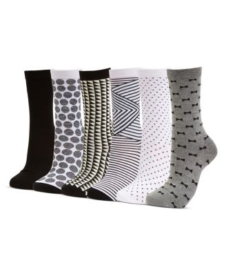 Women's Dress Crew Socks 6 Pack