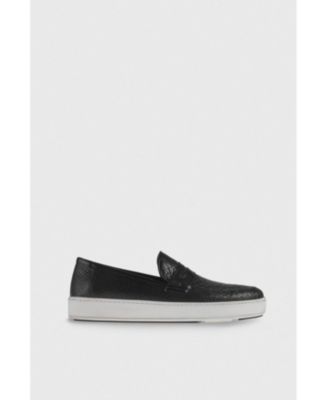 Furniq UK Men's Python Pattern Genuine Leather Black Shoes - Macy's