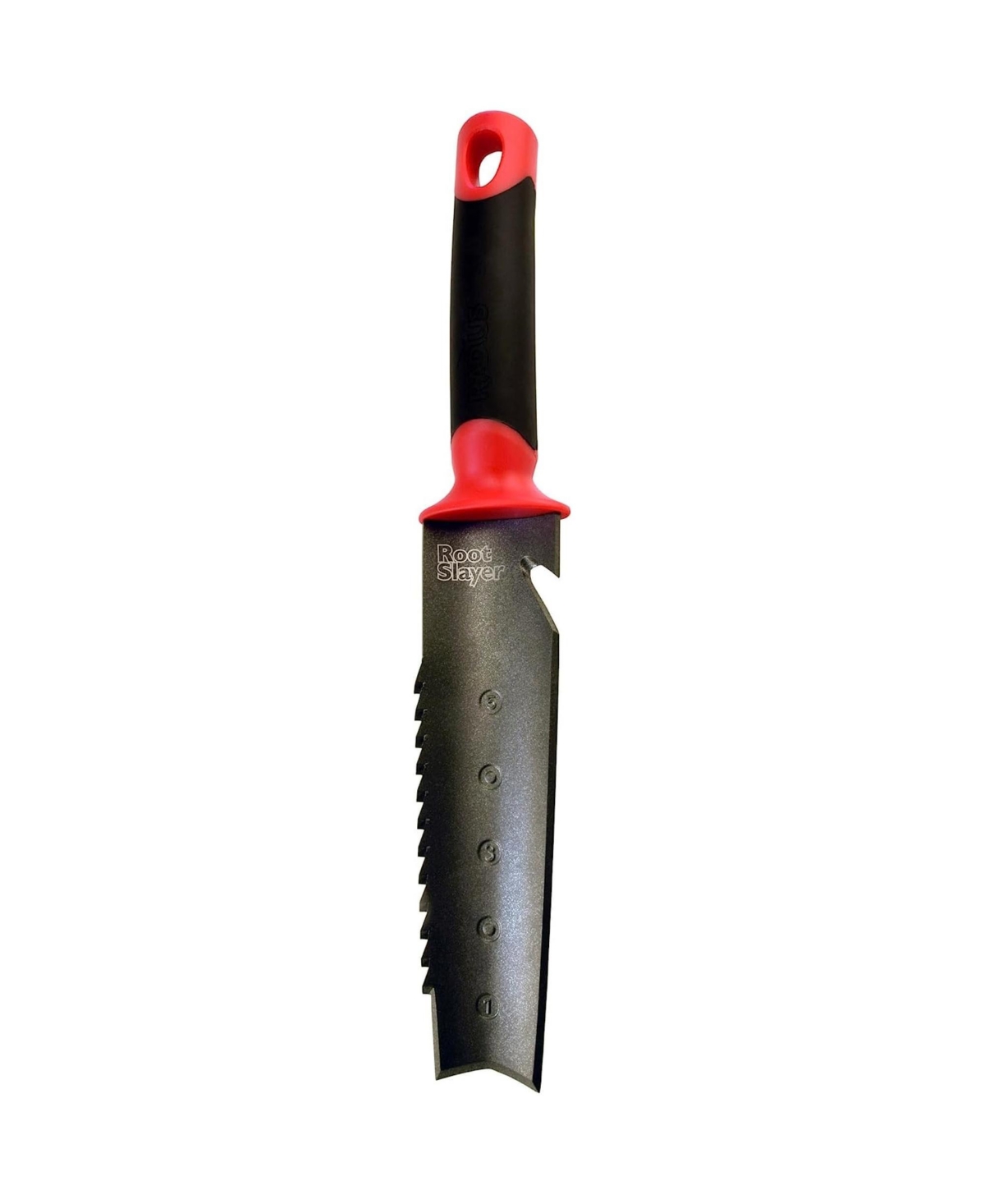 Root Slayer Soil Knife, Carbon Steel Blade - Red